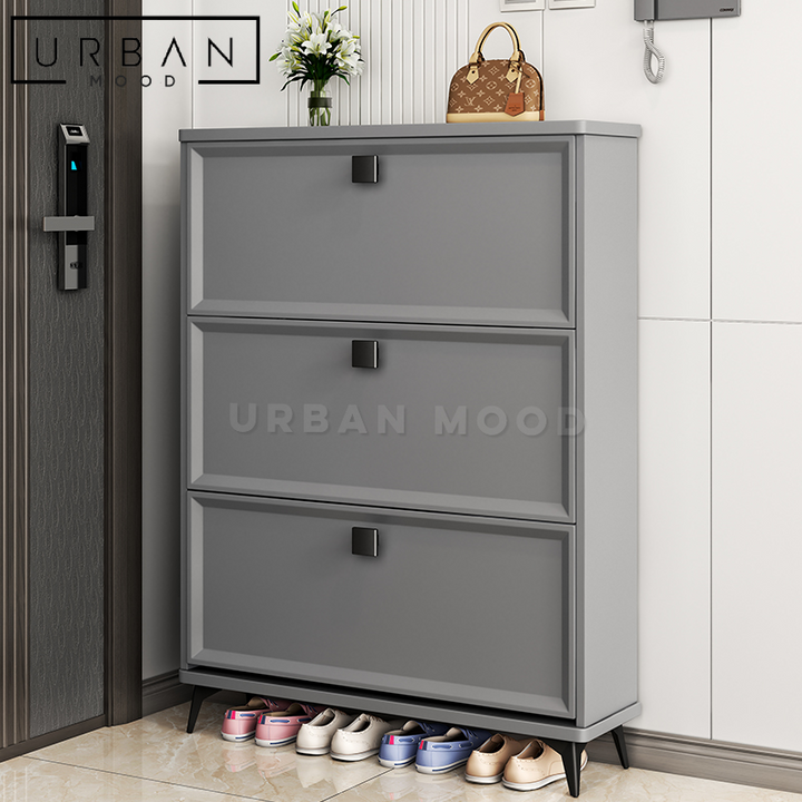 TIPPEN Modern Ultra Slim Shoe Cabinet