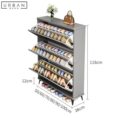 TIPPEN Modern Ultra Slim Shoe Cabinet