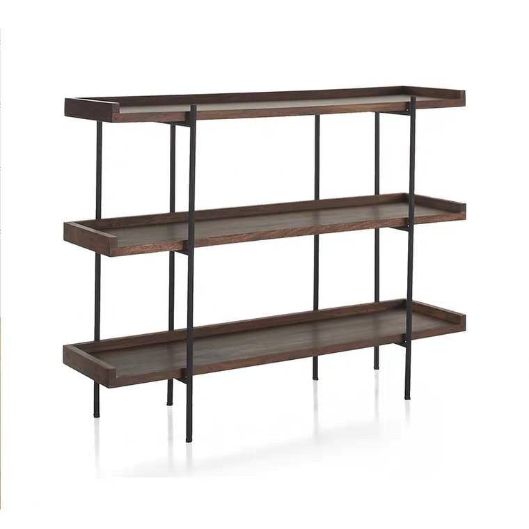 TORY Industrial Solid Wood Display Shelf