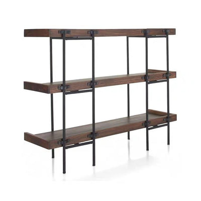 TORY Industrial Solid Wood Display Shelf