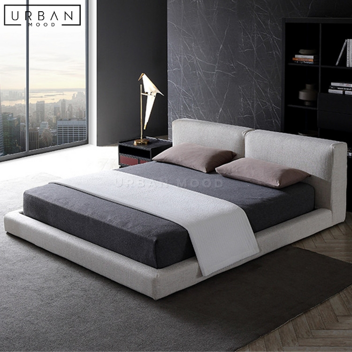 VARIS Modern Fabric Platform Bedframe