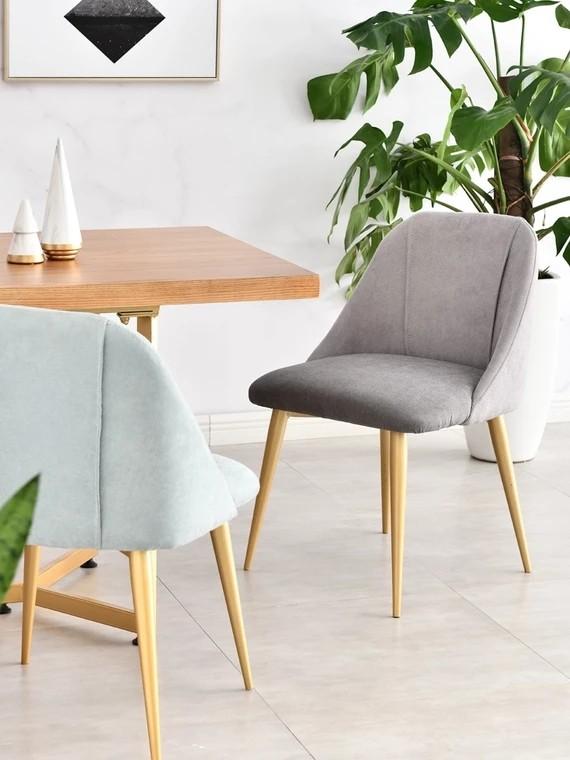 VELL Duo Tone Fabric Dining Chair