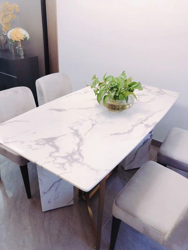 VIDA Contemporary Marble Dining Table